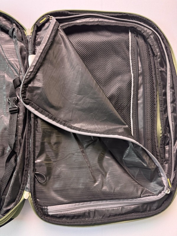 High Sierra Green Backpack Multiple Compartments Adjustable Straps Polyester gallery