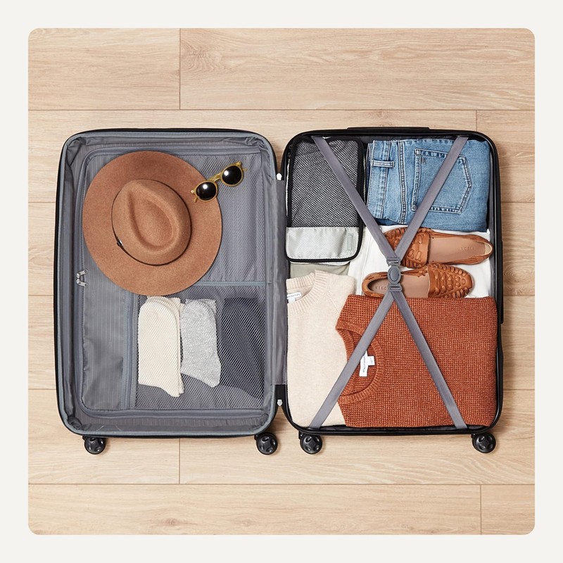 Amazon Basics 30 Hardside Large Checked Luggage Hardshell Suitcase With Four gallery