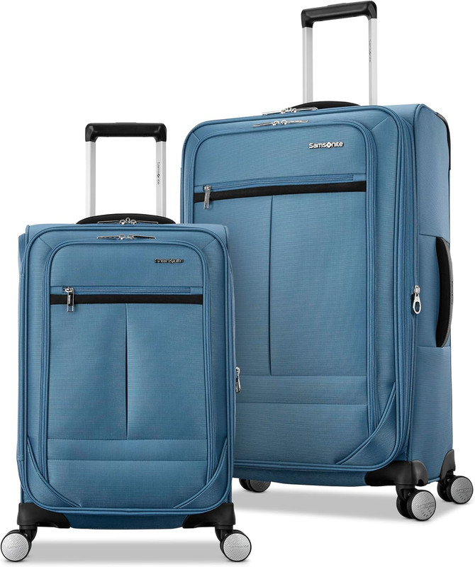 2-PC Soft-Sided 21/25” (Carry-On & Medium Checked), Lightweight Expandable Eleme