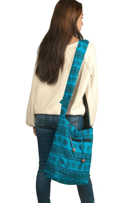 Blue Patchwork Handmade Crossbody Large Hobo Shoulder Bag Hippie Boho Fashion... gallery