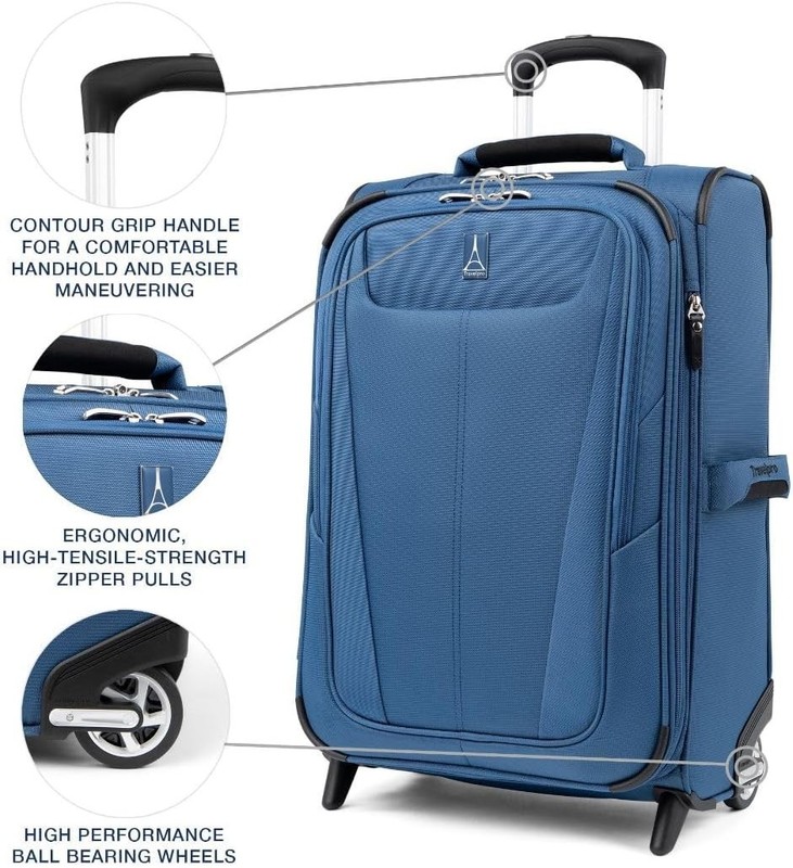 Travelpro Maxlite 5 Softside Expandable Upright 2 Wheel Carry on Luggage 22in gallery