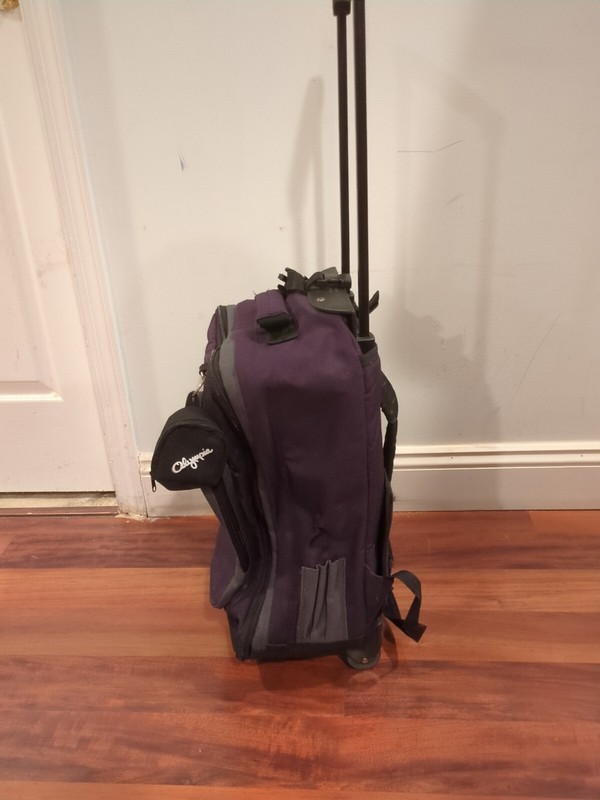 Vintage Olympia Sports Plus Rolling Backpack Carryon Bag Luggage America Inc gallery