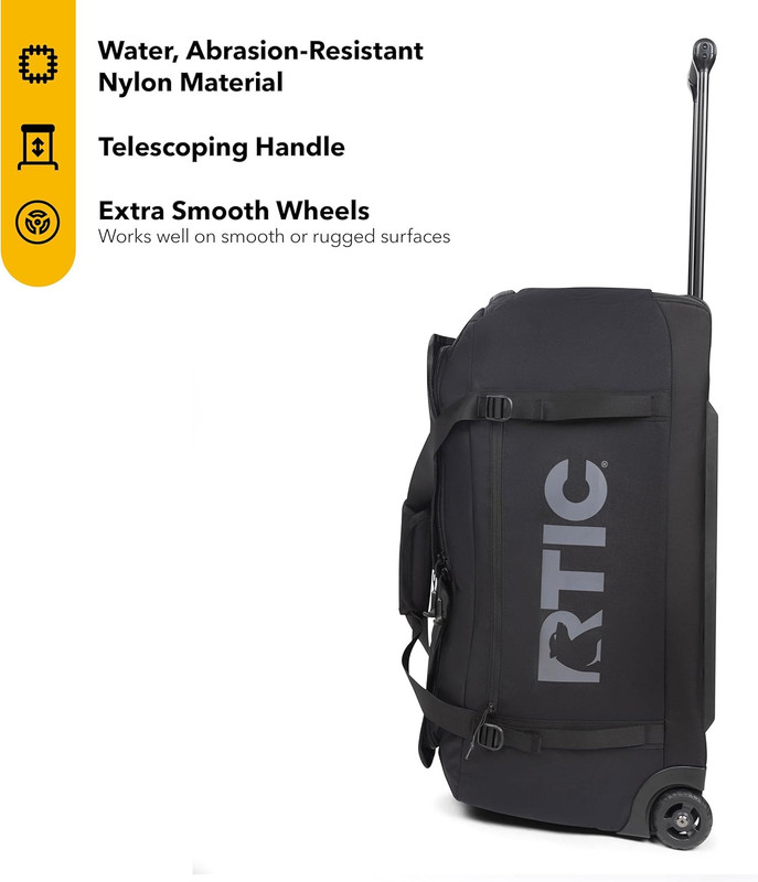 RTIC Road Trip Rolling Duffle Bag with Wheels for Men and Women, Traveling Tote gallery