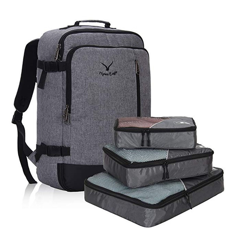 38L Airline Approved Backpack Weekender Carry On Daypack with 3PCS Packing Cubes