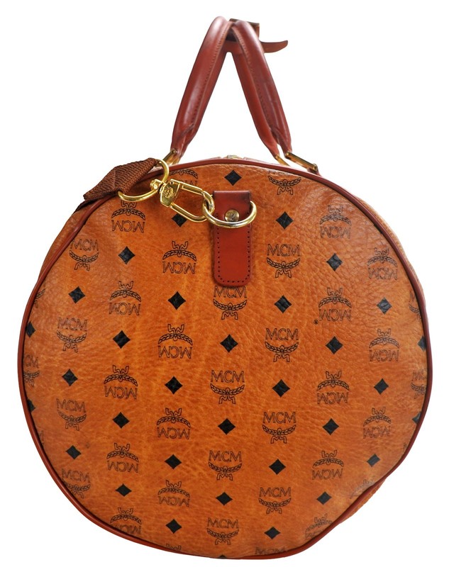 Authentic MCM Visetos Monogram Duffle Weekender Tavel Bag + Strap Germany gallery