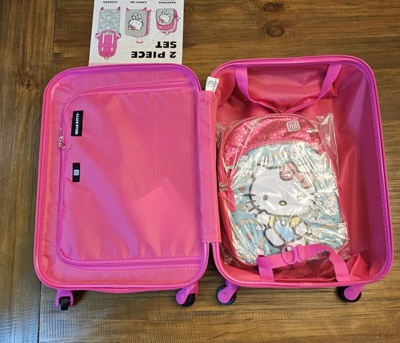 Hello Kitty 2 Piece Luggage Set Backpack & Carry-on gallery