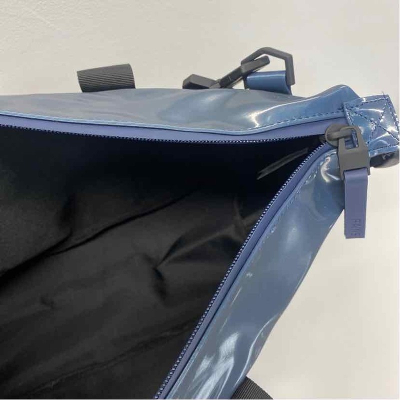 Rains Blue Solid Polyester Weekender Bag gallery