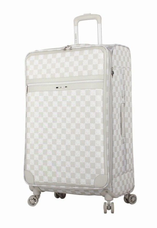 Steve Madden 28 Inch Expandable Softside Suitcase with Rolling Spinner Wheels