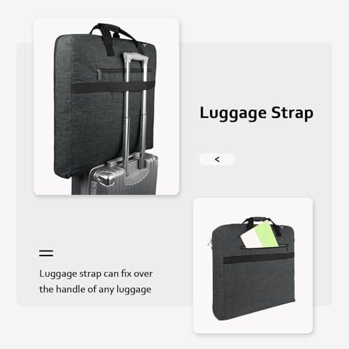 Garment Bags for Hanging Clothes, Large Travel Suit Bag with Dark Grey gallery
