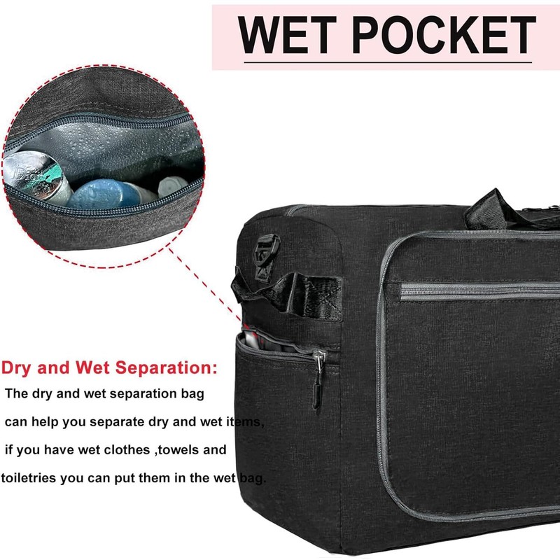 115L Extra Large Foldable Duffle Bag Waterproof Travel Bag with Wet Pocket gallery