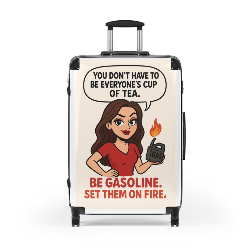 Chic Humorous suitcase | Funny Cartoon luggage| Built-in-lock | 360 Swivel Wheel