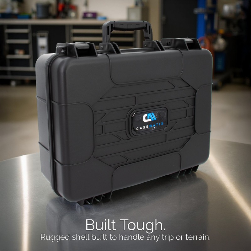 CASEMATIX 16” Hard Shell Case with Customizable Foam for Electronics & Tools gallery