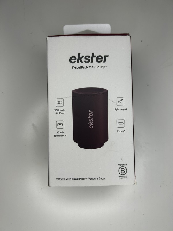 EKSTER Travel Pack Portable Air Pump Model (EK-VB1-PMP) Rechargeable NEW BOX