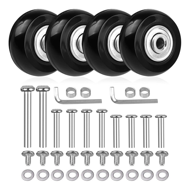 4pcs Luggage Suitcase Replacement Wheels,Swivel Caster Wheels Bearings7017