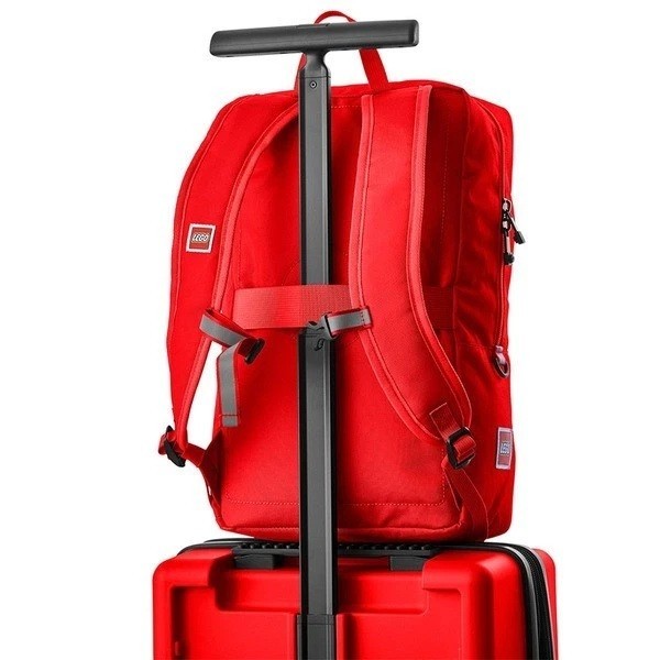LEGO 2-Piece Luggage Set Expandable Trolley & Backpack Travel Bag New-RED gallery