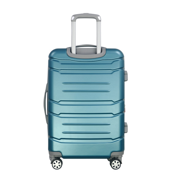 Olympia USA Denmark Plus Expandable Hardcase Mid-Size Suitcase (Teal, 26") gallery