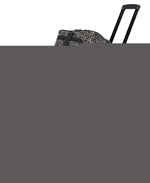 30″ Polyester Rolling Duffel Bag Wheeled Luggage Travel Suitcase – Coffee