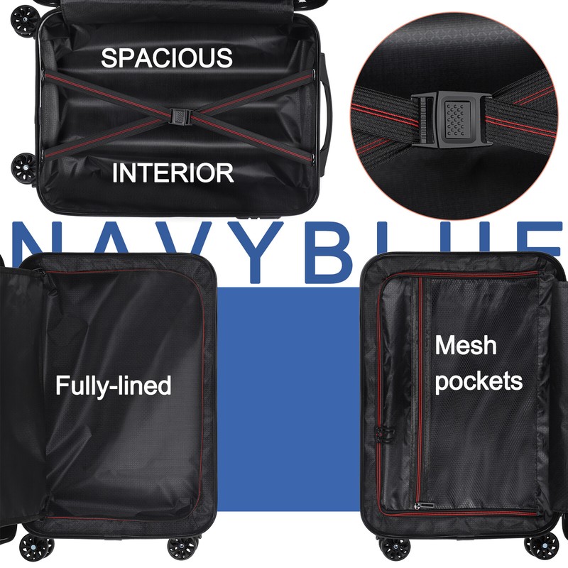 20" Carry On Luggage Hardshell Lightweight Travel Suicase w/Spinner Wheels Lock gallery