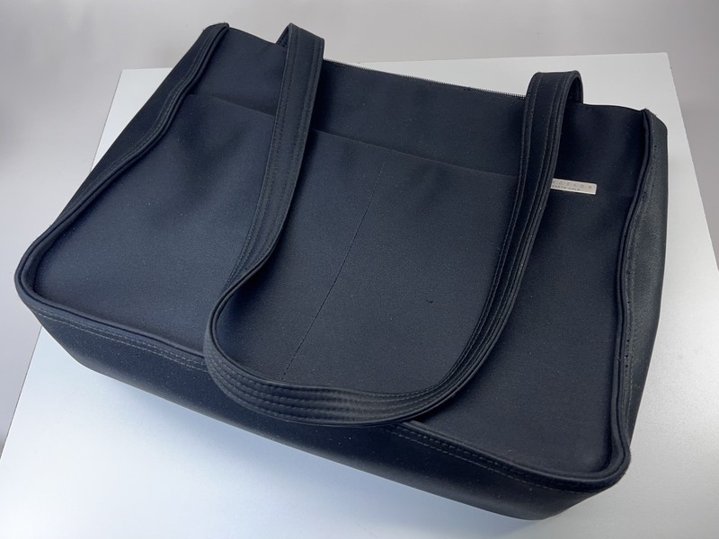 Large Microfiber Kenneth Cole Reaction Black Tote Business Bag Purse PRE-OWNED gallery