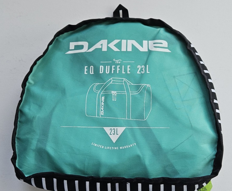 Dakine EQ Duffle 23L Black White Inkwell Removable Shoulder Strap NWT gallery