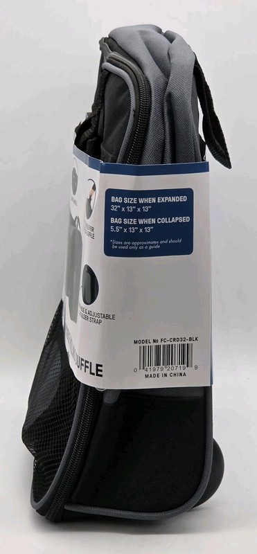 First Class 32" Expandable Collapsible Rolling Duffel Bag Black Pack & Go gallery