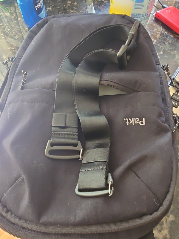Pakt Black Backpack Laptop Multiple Compartments Adjustable Straps 15L gallery