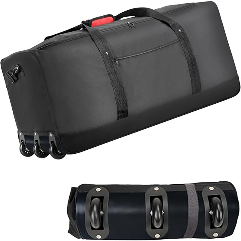 ROLLING DUFFEL BAG 120L 3 WHEELS ZIPPER HANDLES LARGE CAPACITY REINFORCED BOTTOM gallery