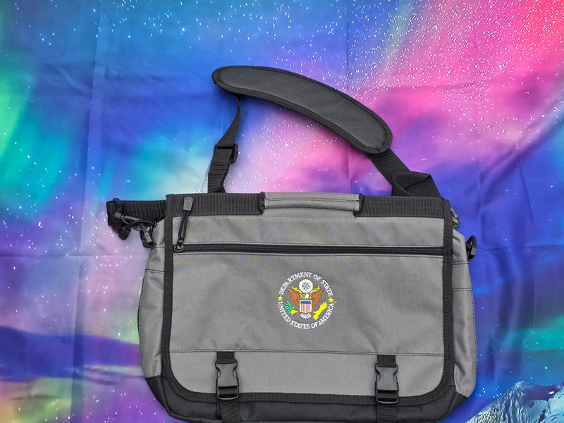 United States of America Department of State Laptop Bag Messenger EUC with strap