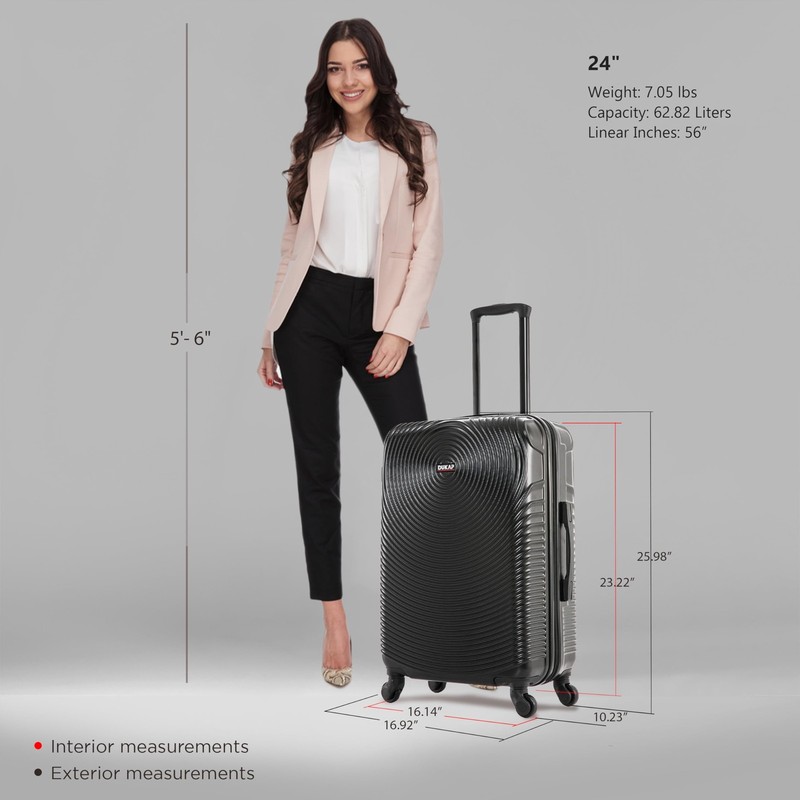 INCEPTION Luggage with Spinner Wheels | Durable Lightweight Hardside Suitcase... gallery