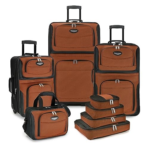 Travel Select Amsterdam 8-Piece Set (15/21/25/29/Packing Cubes) Orange