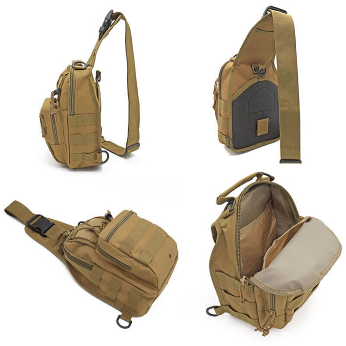 Tactical Mens Backpack Sling Shoulder Bag Molle Travel Chest Pack Outdoor Hiking gallery