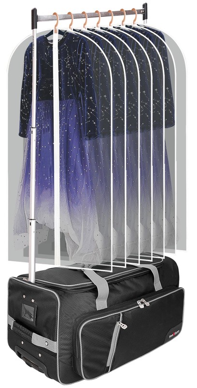 Dance Bag With Garment Rack,23inch Dance Competition Garment Bags with Clothe…