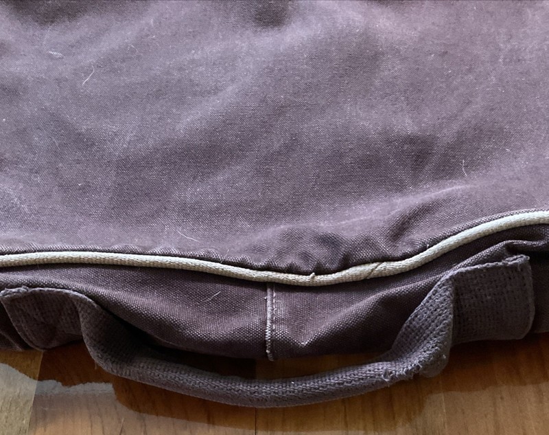 Land's End Square Rigger Garment Carrier/Zip Up Bag 38"x 22” Brown Canvas EUC gallery