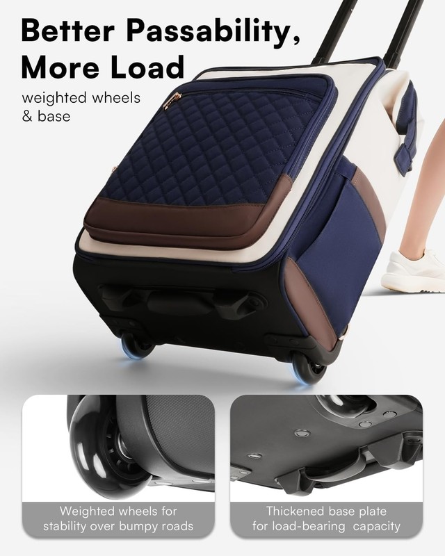 Versatile 2-in-1 Rolling Backpack with Wheels - Functional Storage for Travel gallery
