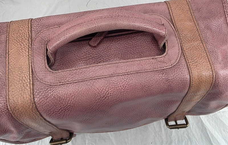 Wilsons Leather Pink Carrying Removable Shoulder Strap Briefcase Messenger Bag gallery