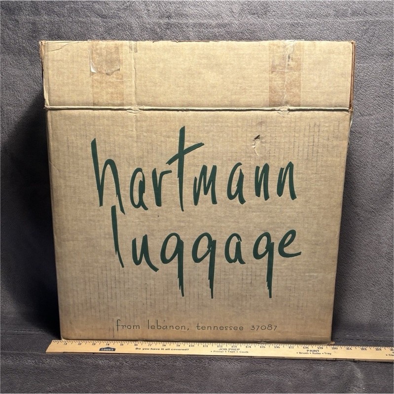 Hartmann Leather Overnight Bag Briefcase 18″ Brown Clothing Compartment Lockable