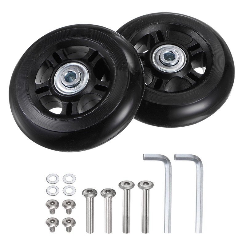 Replacement Luggage Wheels 84mmx24mm Suitcase Wheel Repair Kits
