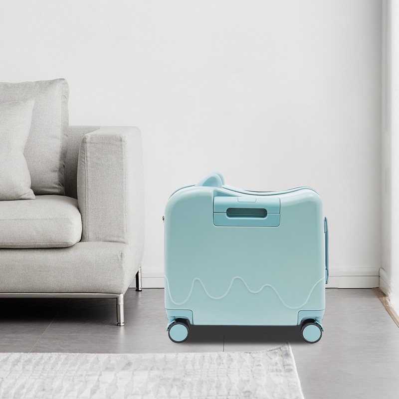 Kids Ride-On Suitcase 18″ Medium Hardside Luggage Carry On Suitcase For Children
