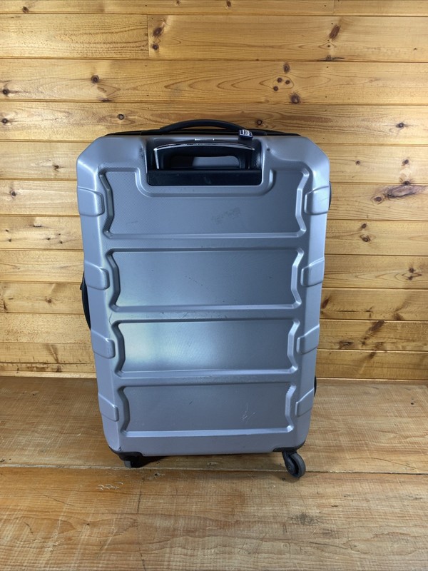 💙Samsonite Hardside Shell Expandable Luggage~Gray~Checked~Large 26" Spinner gallery