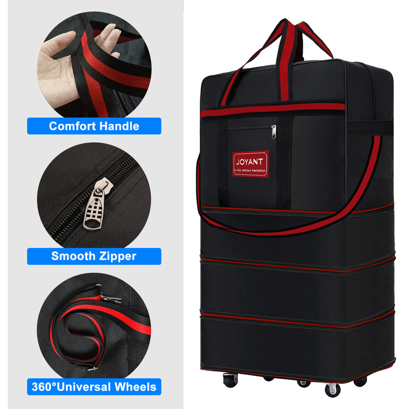 Expandable Duffle Luggage Bag 1200D Foldable Travel Bag 32"/42" w/Rolling Wheels gallery