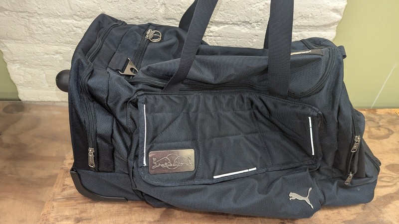 Red Bull Racing Team Puma Large Rolling Suitcase Luggage Duffel Bag