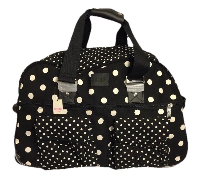 Victoria Secret PINK Wheelie Expandable Polka Dot Luggage Beautiful & Durable gallery