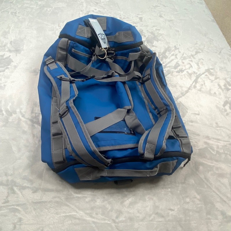 Haimont Blue Convertible Travel Duffel Backpack Water Resistant 40L Gym Bag NWT