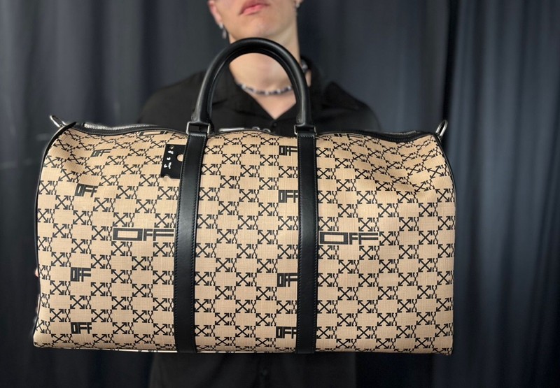OFF-WHITE monogram Duffle Bag Adjustable Straps Unisex