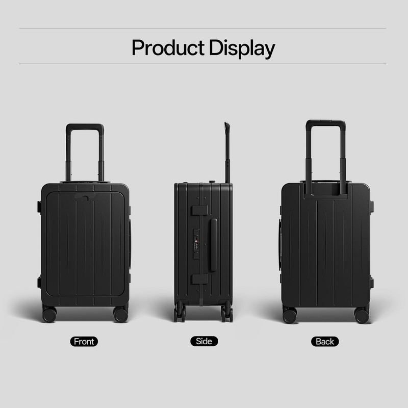 Top Opening PC Hard Shell 20-inch International Carry On Luggage - Zipperless... gallery