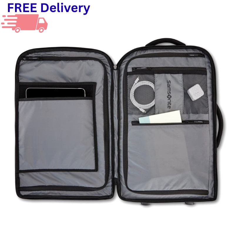 Samsonite Convertible Wheeled Backpack Rolling Laptop Travel Carry-On Bag New gallery