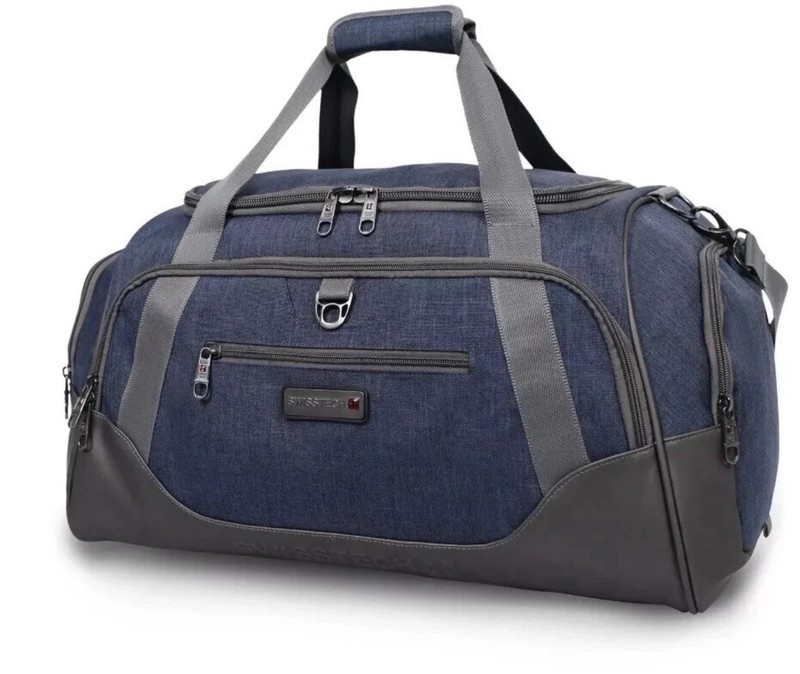 NEW SwissTech Excursion Blue 24″ Travel Duffel 10.5x24x12″ – 15 Year’s Warranty