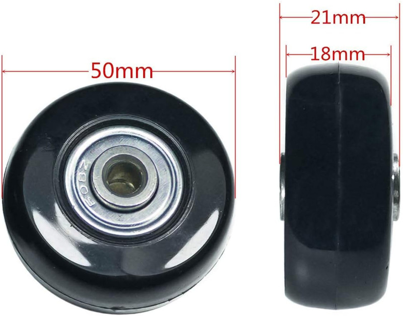 Luggage Suitcase Wheels Replacement Kit OD 40/43/45/50/60Mm W/Abec 608Zz Inline gallery