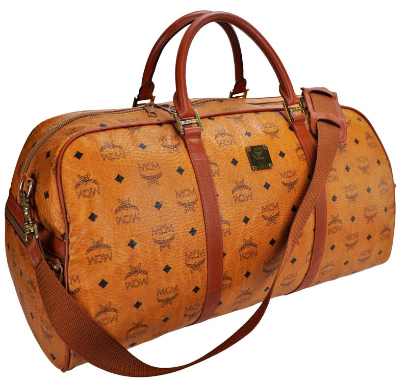 Authentic MCM Visetos Monogram Oversized Shoulder Crossbody Duffle Bag Germany gallery