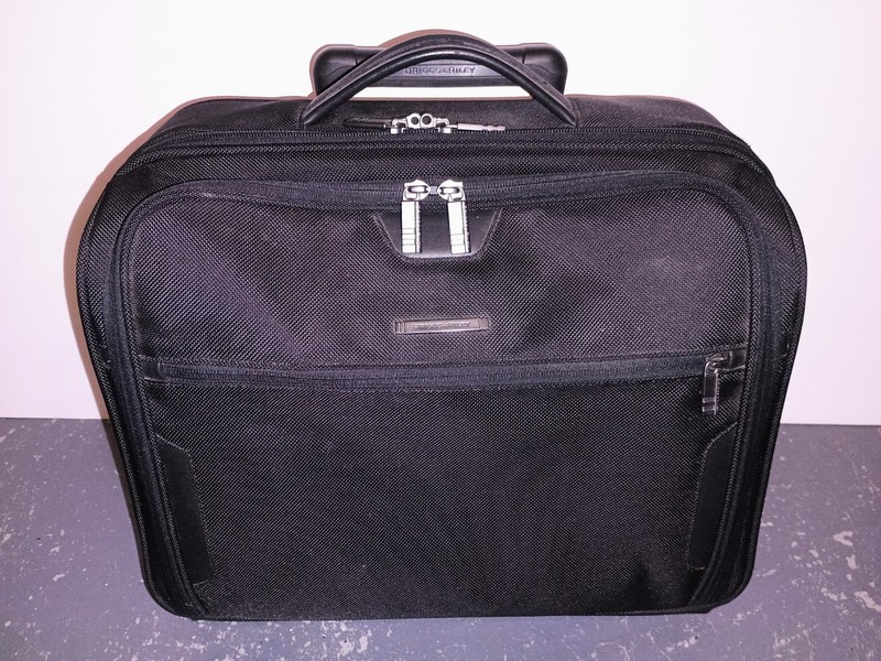 Briggs & Riley Rolling Briefcase Laptop Carry On Upright Luggage Bag KR251-4